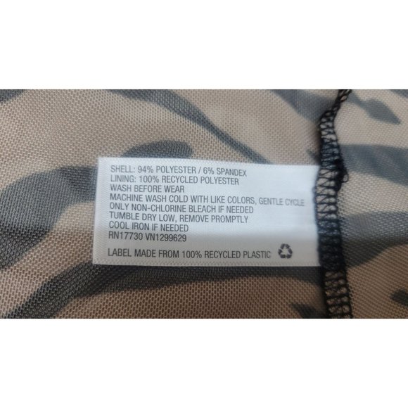 Women's Long Sleeve Button-Front Mesh Dress - Wild Fable Brown Small - Picture 5 of 8